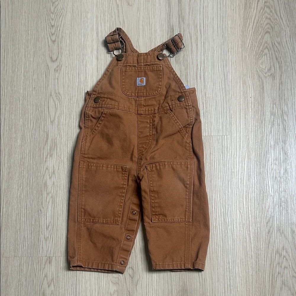 Tan Carhartt Toddler Kids Overalls 12 Months